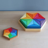 Деревянная обучающая мини мозаика "Звезда", 18 деталей